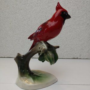 Wien Keramos Chocholka Red Cardinal - Bird Figure